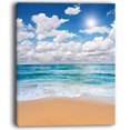 thumbnail image 2 of Peaceful Seashore under White Clouds, 2 of 3