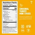 thumbnail image 2 of CHOMPS MINI Free Range Turkey Jerky Meat H2FSDSnack Sticks, Original Turkey, 0.5 Ounce (Pack of 6), 2 of 3