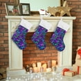 thumbnail image 7 of Color Fish Scales Christmas Stockings Christmas Presonalized Large Stocking Sock, Set of 1 Xmas Party Winter Decor Candy Bag Family Holiday Gift, 17.7 Inch, 7 of 7