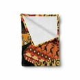thumbnail image 2 of African Soft Flannel Fleece Throw Blanket, Silhouette of a Indigenous Woman Carrying a Basket on Traditional Patterns, Cozy Plush for Indoor and Outdoor Use, 60" x 80", Multicolor, by Ambesonne, 2 of 6