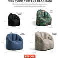 thumbnail image 6 of Milano Bean Bag Chair Navy Smartmax for Kids Teens Adults  Easy-Clean Lightweight, 6 of 7