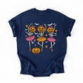 thumbnail image 3 of Girls Halloween Ballet Skeleton Pumpkin Girls Skeleton Women T-Shirt, Multicolors, Size S-5XL, 3 of 5