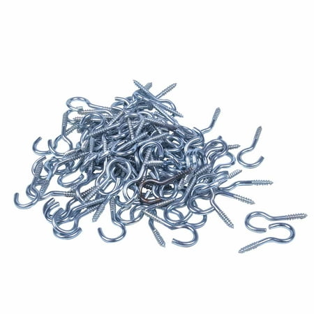 

100pcs Thread 1.2 inch Long Zinc Plated Eye Eyelet Screw Assortment Blue