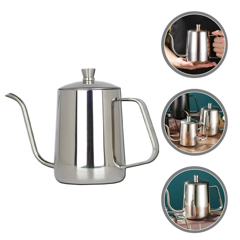 1pc Vintage Stainless Steel Whistling Pour Over Coffee Kettle with Tea  Filter - Long Spout Water Kettle for Perfect Coffee and Tea Brewing