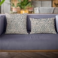thumbnail image 3 of Plutus Brands Blue Artistic Plaid Luxury Throw Pillow-Size:26" x 26", 3 of 9