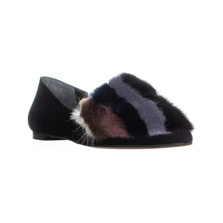 Womens Rebecca Minkoff Amelie Pointed Toe Flat Loafers, Multicolor/Black