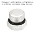 thumbnail image 5 of Uxcell G3/8 Male Thread Aluminum Hex Head Pipe Plug Cap Fitting Connector, Silver, 5 of 5