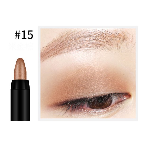 Lápiz de sombra de ojos nacarado resistente al agua, 16 colores duraderos, brillo, lápiz para sombra de ojos, delineador de ojos, herramientas de maquillaje de ojos
