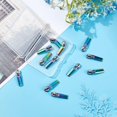 thumbnail image 5 of 1 Box 12Pcs Rainbow Zipper Pull Colorful Zippers Heads Alloy Replacement Rectangle Long Sliders Repair Kit Nylon Non Lock Electroplated for Purse Bags Clothes Luggage DIY Crafts Supplies, 5 of 9