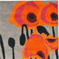 thumbnail image 2 of SAFAVIEH Soho Daisy Abstract Wool Area Rug, Grey/Orange, 5' x 8', 2 of 3