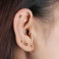 thumbnail image 3 of Yesbay Women Punk Steel Barbell Ear Cartilage Helix Tragus Stud Earring Bar Piercing-Steel, 3 of 7
