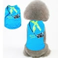 thumbnail image 1 of CHBORLESS Large Dog Summer T-Shirt Cotton Pet Shirt Soft Puppy Clothes (Blue), 1 of 5