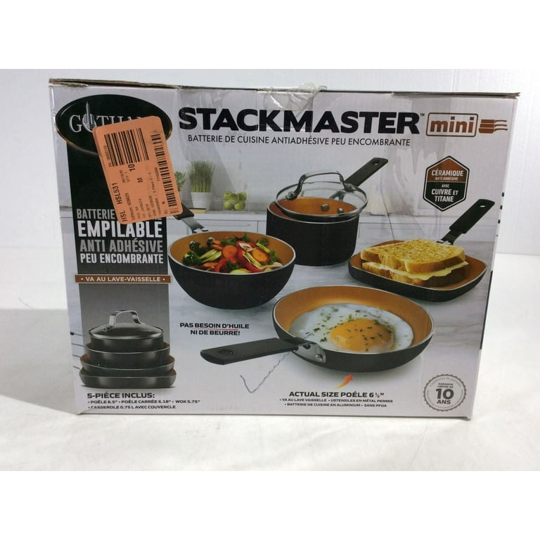 Master Cuisine Gray Ceramic 10-Piece Cookware Set