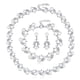 thumbnail image 1 of Conjunto de collar de perlas, collar de aleación con diamantes engastados, pendientes y pulsera de tres piezas para combinar con un vestido de fiesta., 1 of 4