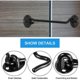 thumbnail image 3 of 2 cabin hooks door lock hook black stainless steel hooks w, 3 of 5