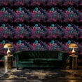 thumbnail image 3 of Peel and Stick Wallpaper Leopard Surrounded by Exotic Blooms Shadows Wall Mural 23.6in x 9.8ft Self Adhesive Removable Wall Paper Renter Friendly Wallpaper for Bedroom Cabinets Maximalism Decor, 3 of 8