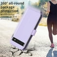 thumbnail image 6 of Allytech Wallet Case Cover for Google Pxiel 8 Pro 6.7" 2023, Premium PU Leather Vintage Cards Slots Magnetic Closure Flip Wallet Case for Google Pixel 8 Pro - Lightpurple, 6 of 10