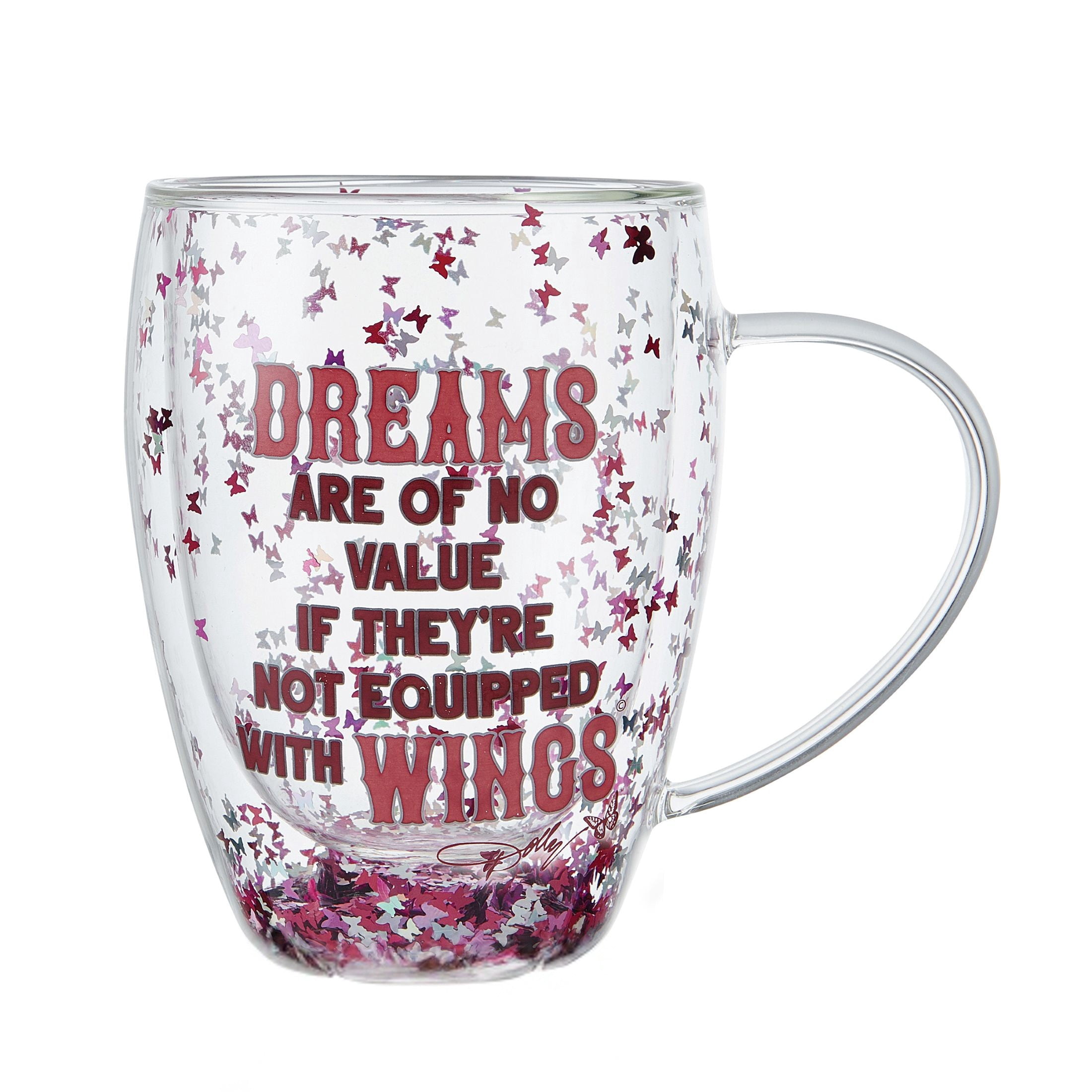 Dolly Parton Double Wall Confetti Mug Set of 2