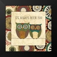 thumbnail image 2 of Charron, Veronique 15x15 Black Modern Framed Museum Art Print Titled - Spice Road Owl IV, 2 of 5
