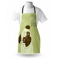 thumbnail image 3 of Pug Apron Cute Little Dog with Tilted Head with Lovely Expression I Love Pugs Pet, Unisex Kitchen Bib Apron with Adjustable Neck for Cooking Baking Gardening, Avocado Green Baby Blue, by Ambesonne, 3 of 3