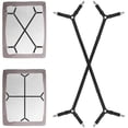 thumbnail image 1 of Attaches de Draps, 2 Pcs Sangles Réglables Croisées pour Draps, Protège-Matelas, 1 of 8