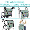 thumbnail image 2 of Bolsa de silla de ruedas Vive: bolsa de accesorios de caminantes de sillas de ruedas eléctricas para adultos, adultos mayores, 15 colores - accesorio de bolso grande para colgar de espalda, mochila de, 2 of 3
