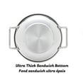 thumbnail image 3 of Sunwealth heavy duty 2.6 quarts  Sandwich bottom Stainless Steel Kadhai 22.5 cm diameter, 3 of 3