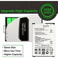 thumbnail image 5 of 4PCS Replacement Battery for TracFone LG BL-45F1F EAC63321601 Battery for Risio 3 Fortune 2 2018 Phoenix 3 4 Rebel 2 Aristo 2 K4 2017 K8 Cell Phone 2500mAh 9.6Wh Li-ion Battery, 5 of 6
