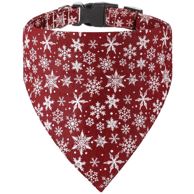 Christmas Dog Collar with Bow, Bowtie Dog Christmas Collars for Small Medium Large Dogs Pets