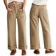 thumbnail image 3 of Pantalones Vaqueros de Mujer, Cintura Alta, Pierna Recta, Holgados, Estilo Boyfriend, Pantalones Cargo de Moda 2025. Caqui S, 3 of 7