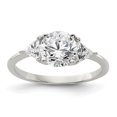 thumbnail image 1 of 925 Sterling Silver Cubic Zirconia Ring, 1 of 2