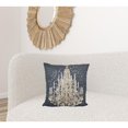 thumbnail image 6 of 18" X 18" Grey And White Abstract Zippered Polyester Throw Pillow, 6 of 6