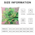 thumbnail image 5 of Fenyluxe Succulent Plant Pillow Covers for Home Decor Super Soft Summer Tropical Watercolor Sedum Adolphii Throw Pillows Green Plant Potting Cushion Cases for Patio Sofa Bedding 18x18in, 5 of 5
