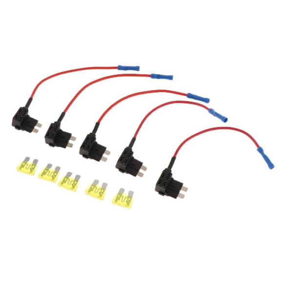5 Pack Inline Holder 16AWG Wiring Harness ATC/ 20AMP Automotive Holder-5