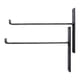thumbnail image 3 of Shelf Brackets, 2 Pieces 200mm Bracket with Hook Wall Mount Shelf Brackets Wall Bracket Black Metal Bracket with Screws, 3 of 5