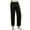 Black, variant on Men's Drawstring Sweatpants Pajama Pants Knit Cotton Lounge Bottoms Button Fly Gray