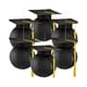 thumbnail image 2 of Linternas de papel colgantes con forma de birrete de graduación Linternas de papel con forma de birrete de graduación Linternas de graduación con H negra, 2 of 5