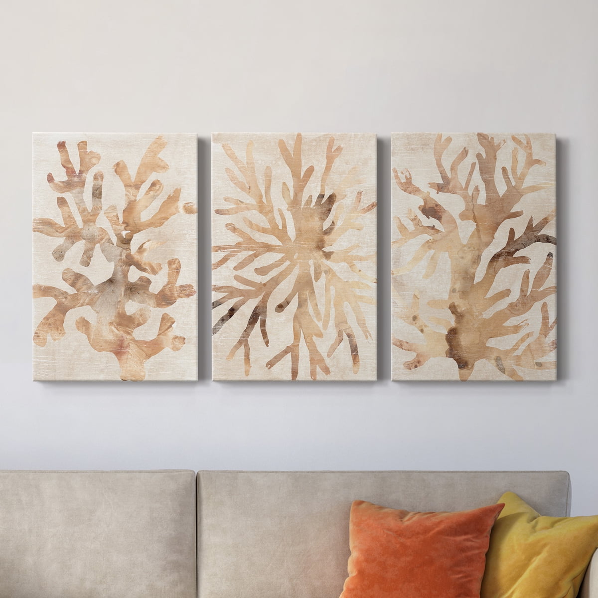 Parchment Coral I Premium Gallery Wrapped Canvas - Ready to Hang - 40 x 60 Each