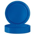 thumbnail image 4 of Disposable Paper Plates, 9", Blue, 55 Pieces, by Way To Celebrate, 4 of 8