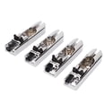 thumbnail image 6 of Electric Bass Bridge Metal Wear Resistant Textured Individual 4 String Electric Bass Guitar Bridge Silver, 6 of 8