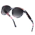 thumbnail image 4 of Women's Retro Oversized Cat-Eye Polarized Sunglasses Havana Tortoise Frame Brown Gradient UV400 Protection Vintage Glamour for Daily Wear & Holiday Photos, 4 of 9