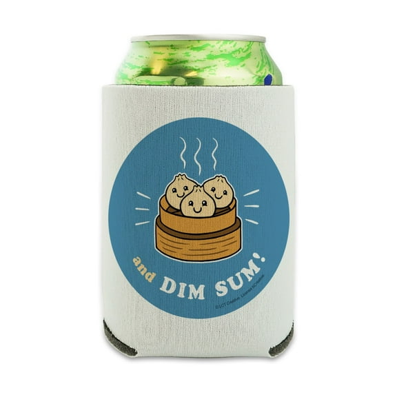 And Dim Sum Then Some Funny Humor Can Cooler - Drink Sleeve Hugger Collapsible Insulator - Beverage Insulated Holder