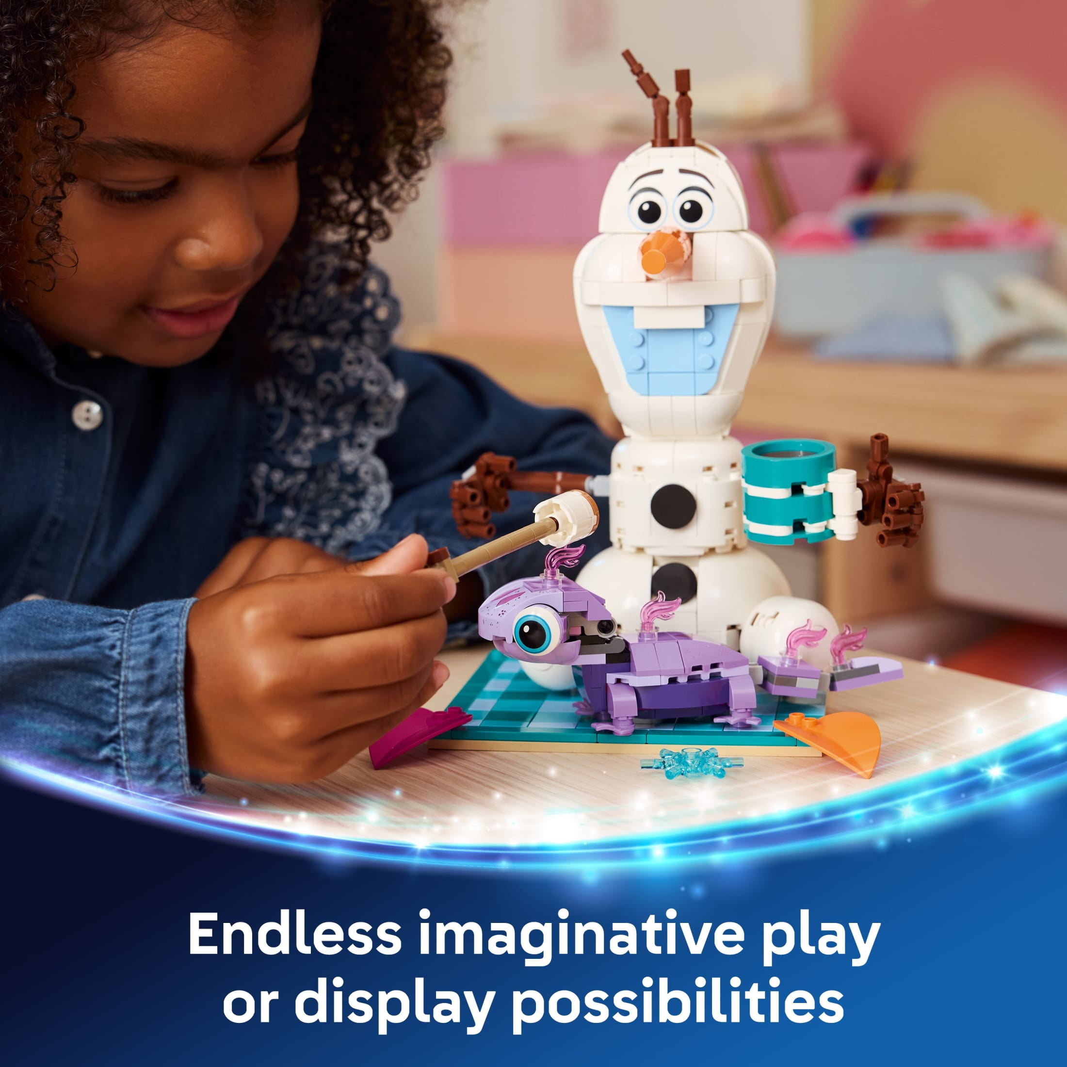 LEGO Disney Frozen Olaf and Bruni’s Picnic Fun Building Toy - Frozen Toys for Girls & Boys, Ages 7+ - Disney Gifts for Kids & Fans - 43287