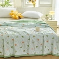 thumbnail image 5 of Premium Washed Cotton Air Conditioner Comforter, Soft Lightweight Summer Cool Quilt, Machine Washable Thin Bed Cover, Durable Breathable Bedding for Bedroom, Dorm & Home All Summer Long, J, 5 of 6