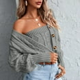 thumbnail image 3 of Aayomet Cardigan For Women Long Women's Cardigans Long Sleeve Lightweight Sweater,Gray XL, 3 of 5