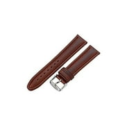 Hadley-Roma Men's Brown Oil-Tan Stainless Steel Buckle Leather Watch Strap S881