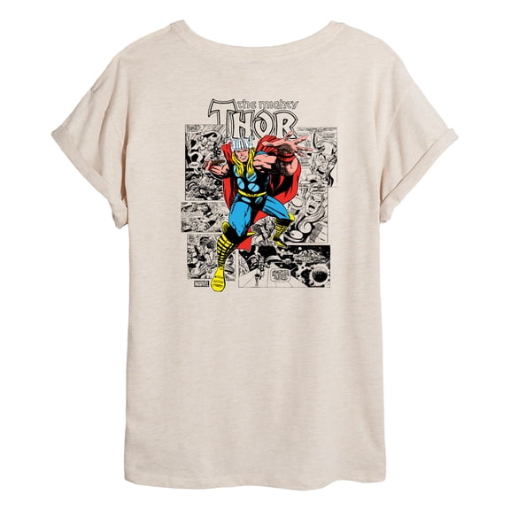 Marvel Thor - Comic Book Panels - Women's Oversized Graphic T-Shirt