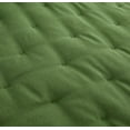 thumbnail image 6 of Chezmoi Collection Tencel Modal Blend Quilt Set King Size, Forest Green, Lightweight Soft Bedspread Crescent Stitched Quilt for All Seasons, 3-Piece, 6 of 9