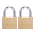 thumbnail image 1 of Candado de Latón Master Lock 40 mm Ancho Dorado 2 Piezas, 1 of 2