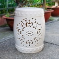 thumbnail image 1 of Pemberly Row Modern / Contemporary Ceramic Garden Stool in White, 1 of 2